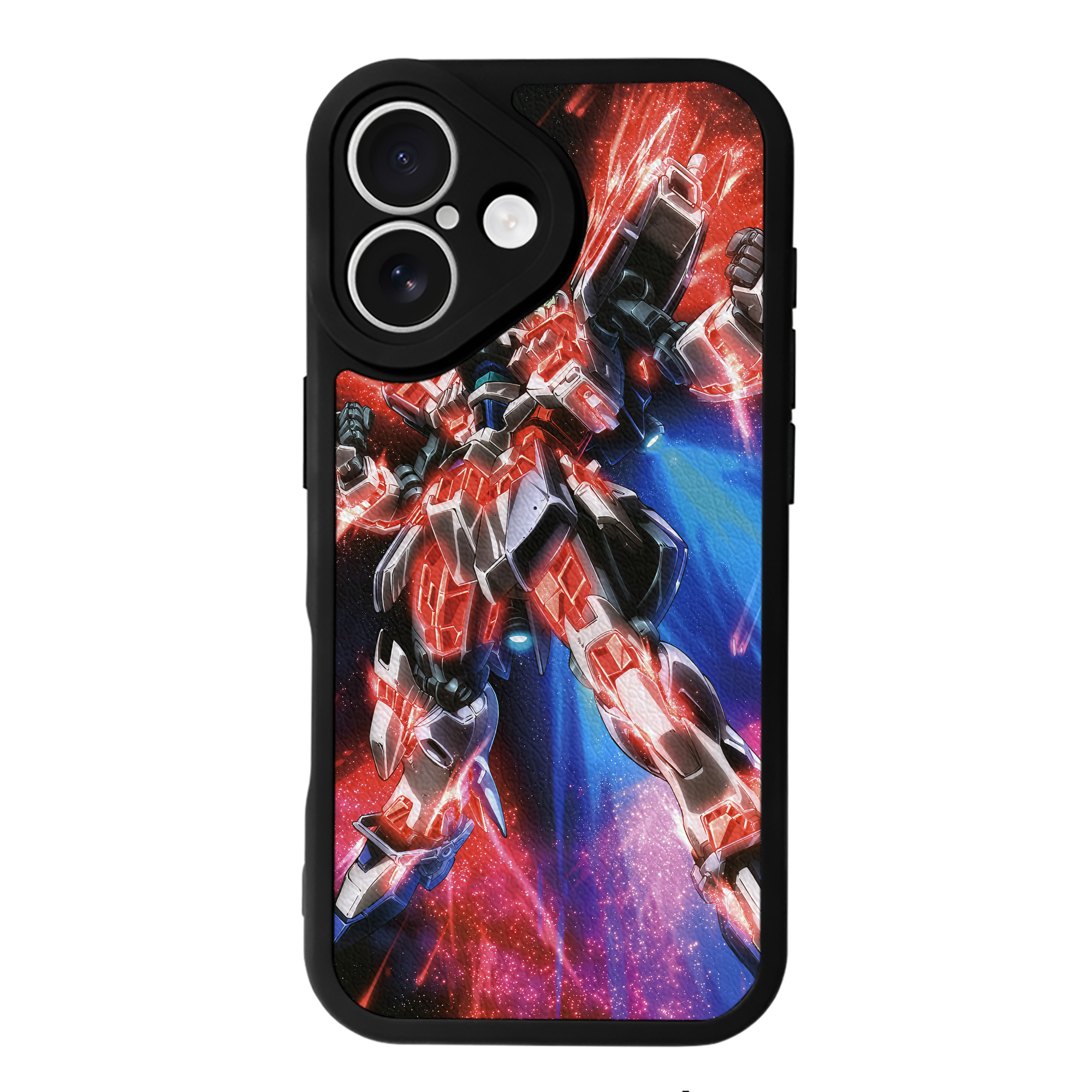 （画像用） 機動戦士ガンダム Mobile Suit Gundam 【iPhone 16シリーズ対応】シリコンスマホケース（レザー調） 材質：シリコン